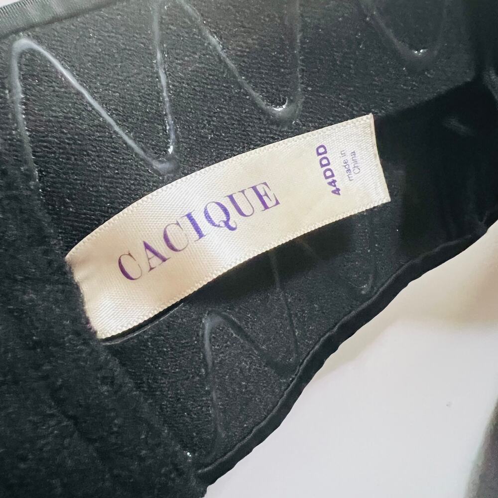 Cacique Strapless Underwire Bra Size 44DDD Black - Picture 5 of 7